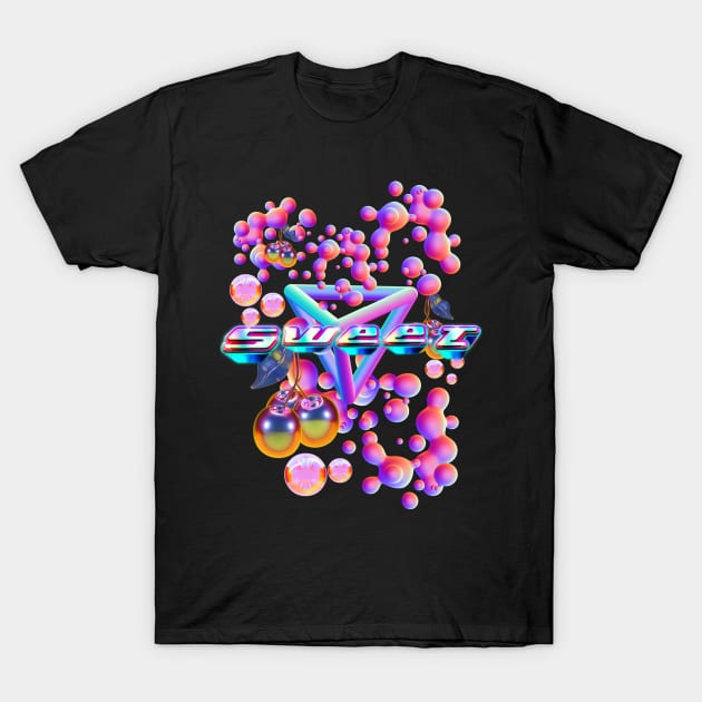 Sweet cherry internet bubble y2k vibe T-Shirt by VantaTheArtist